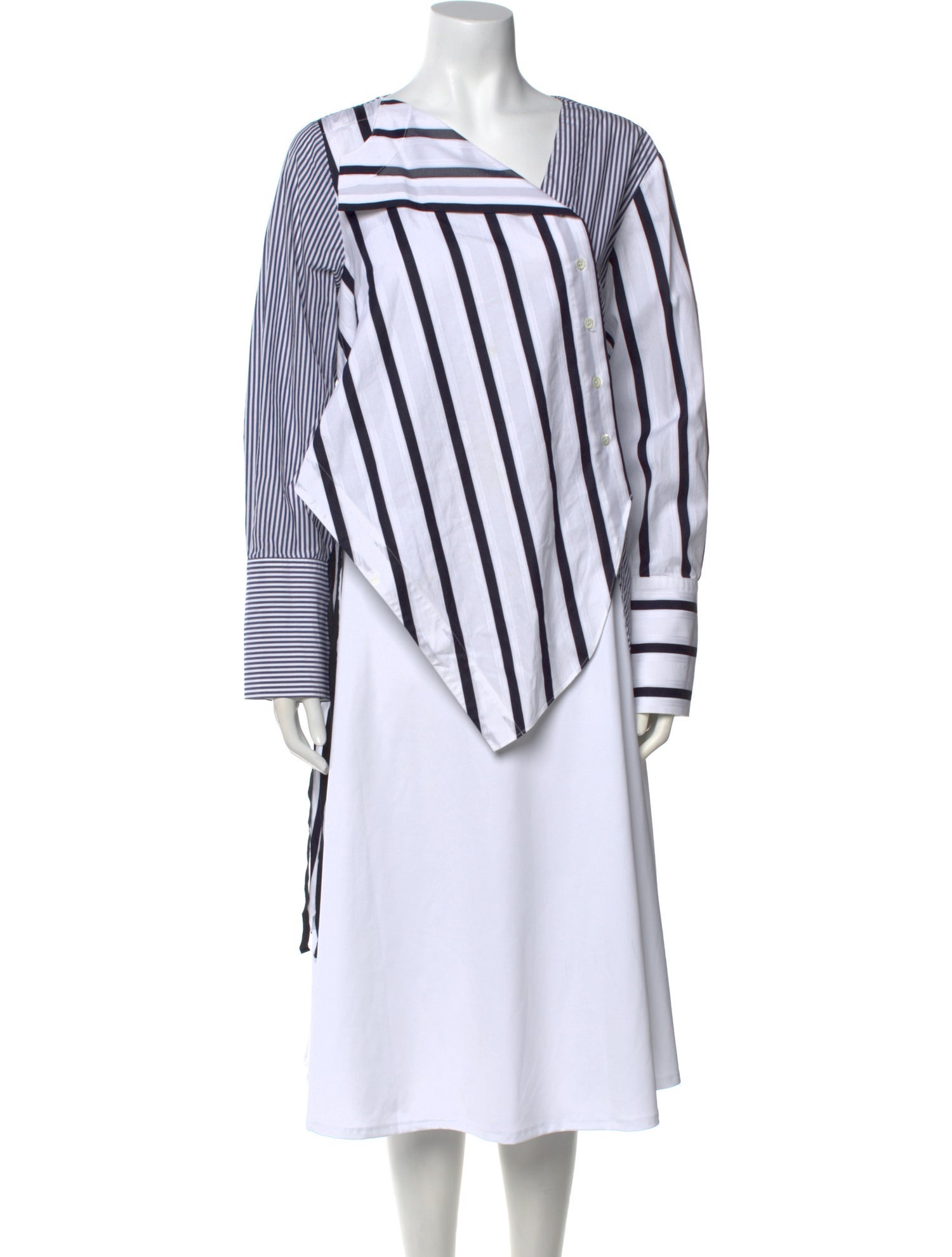 Monse Striped V-Neck Tunic