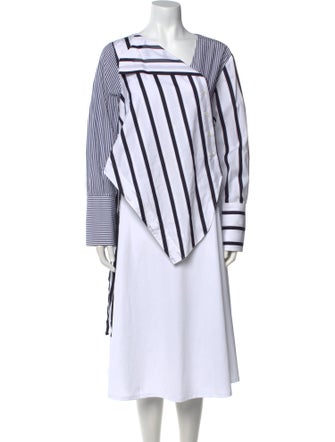 Monse Striped V-Neck Tunic