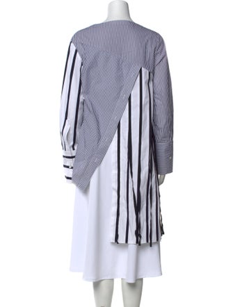 Monse Striped V-Neck Tunic