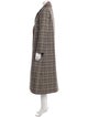 Monse Plaid Print Peacoat