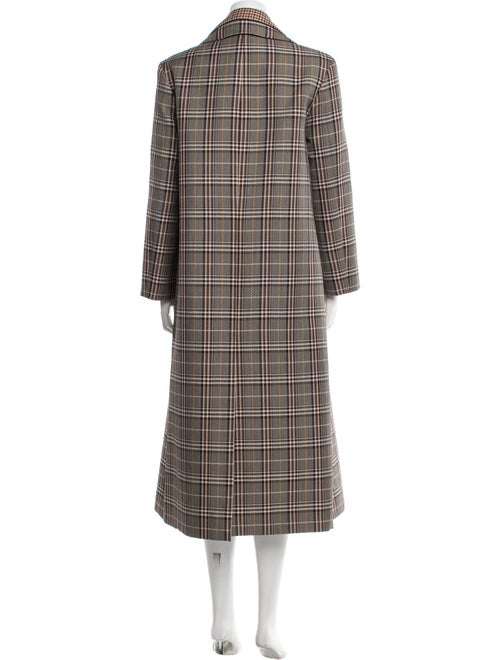 Monse Plaid Print Peacoat