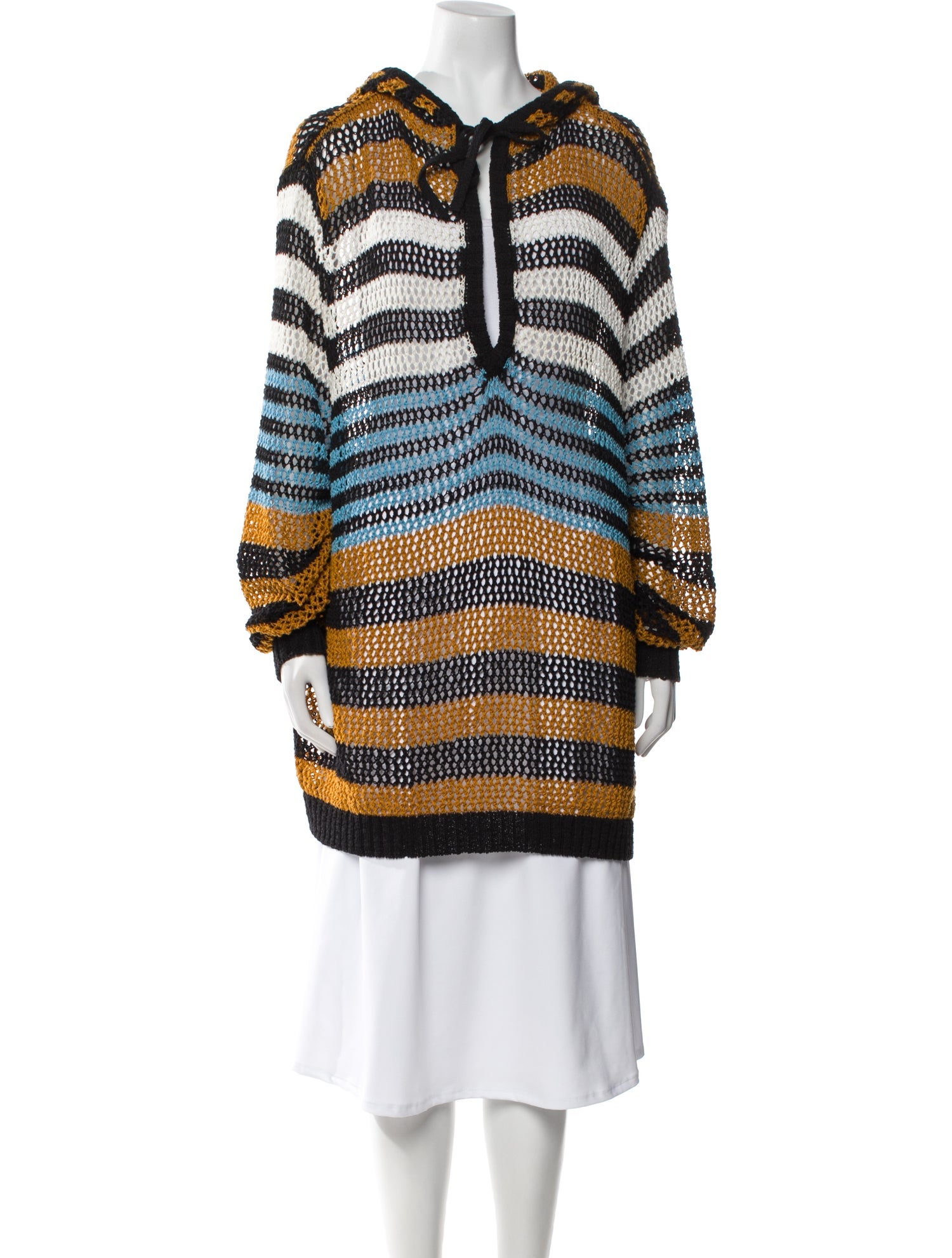 Monse Striped Mock Neck Tunic