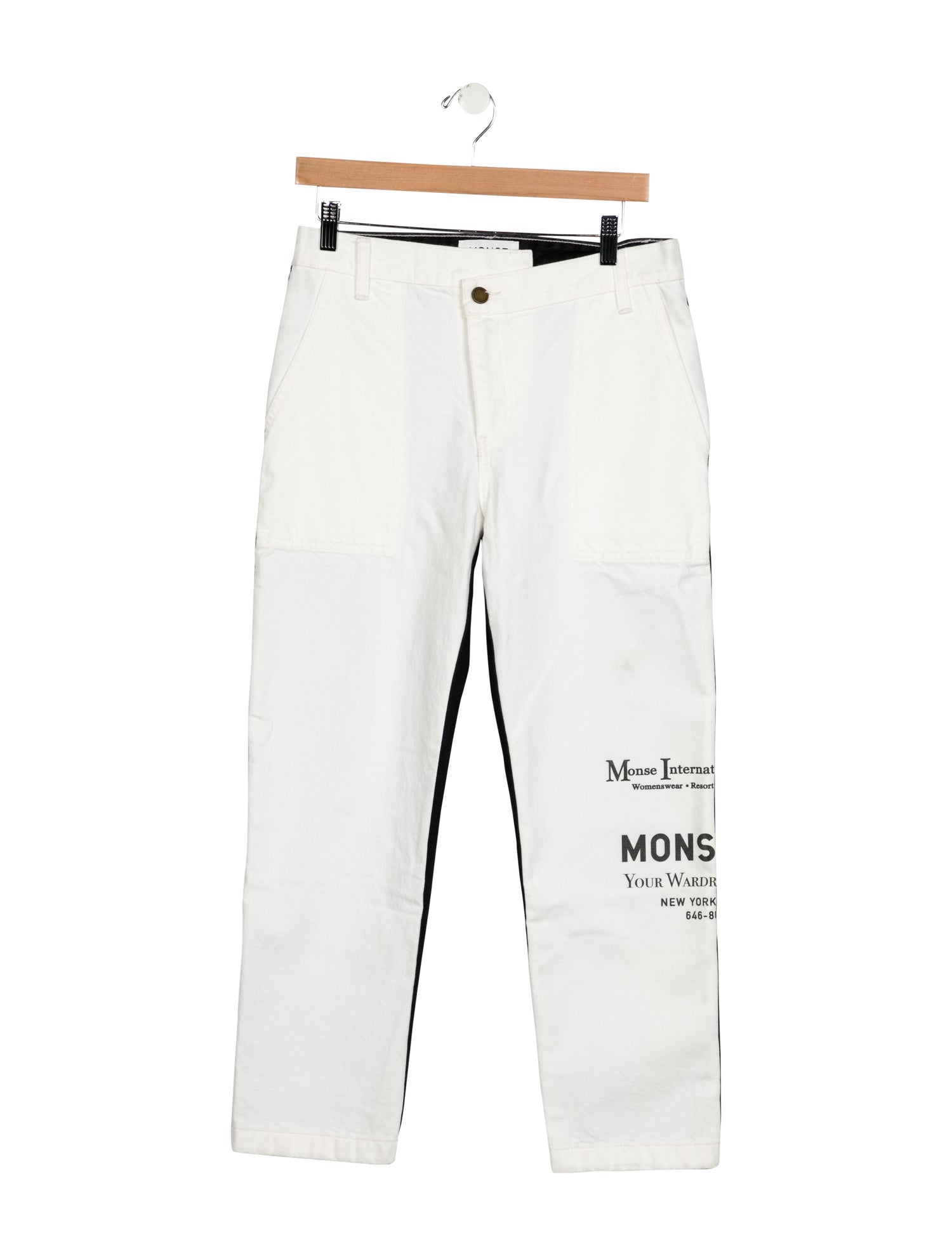 Monse Mid-Rise Straight Leg Jeans