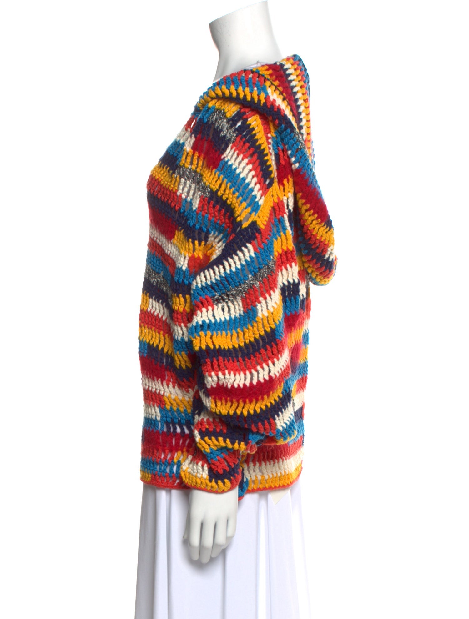 Monse Striped V-Neck Sweater