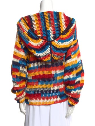 Monse Striped V-Neck Sweater