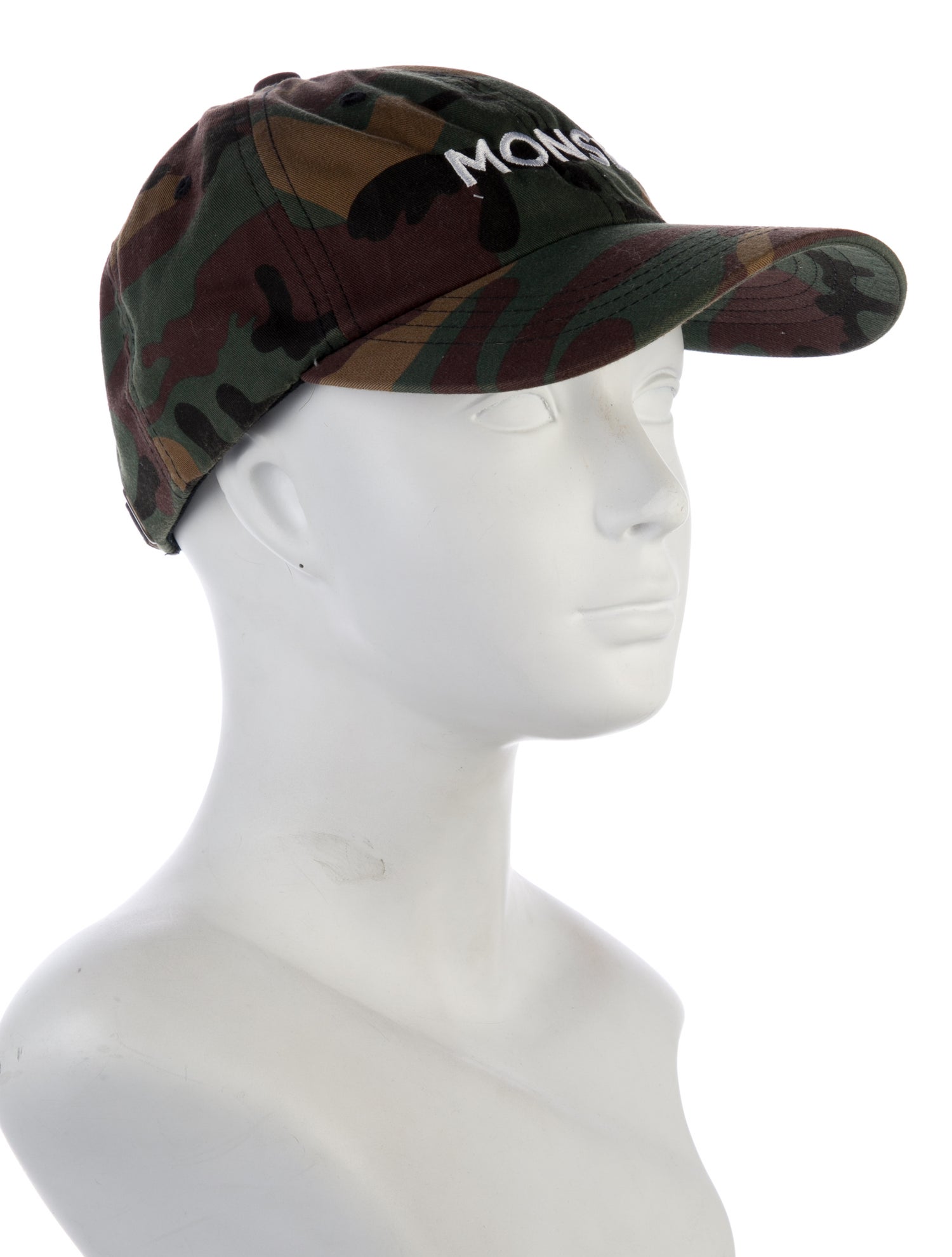 Monse Camouflage Print Baseball Cap With Embroidered Name Logo