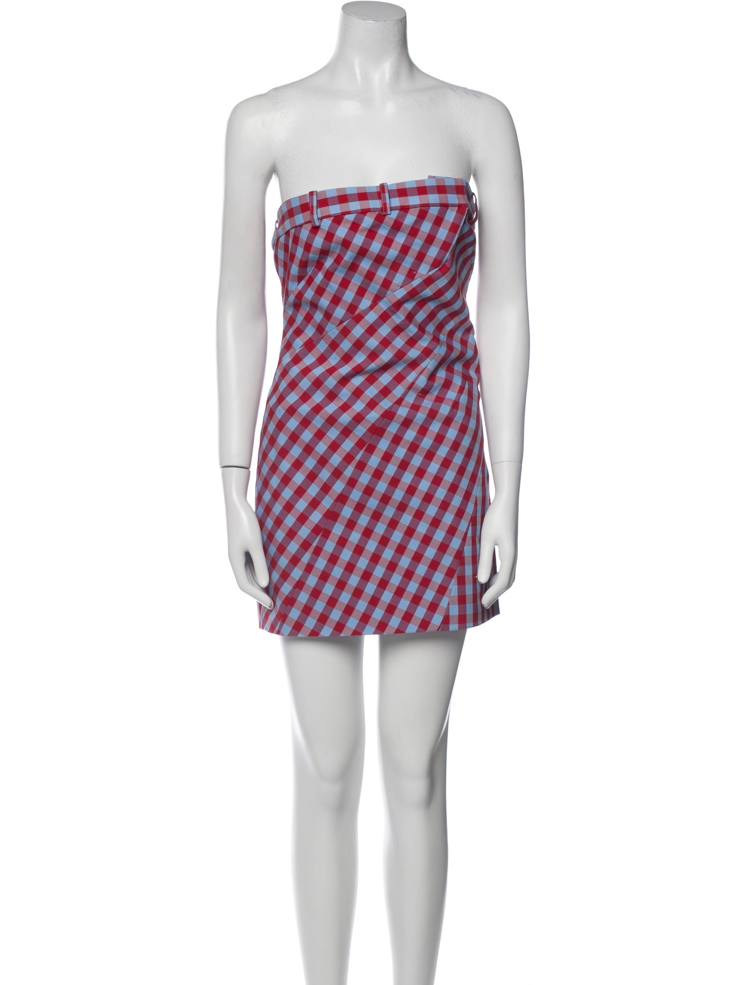 Monse Plaid Print Mini Dress
