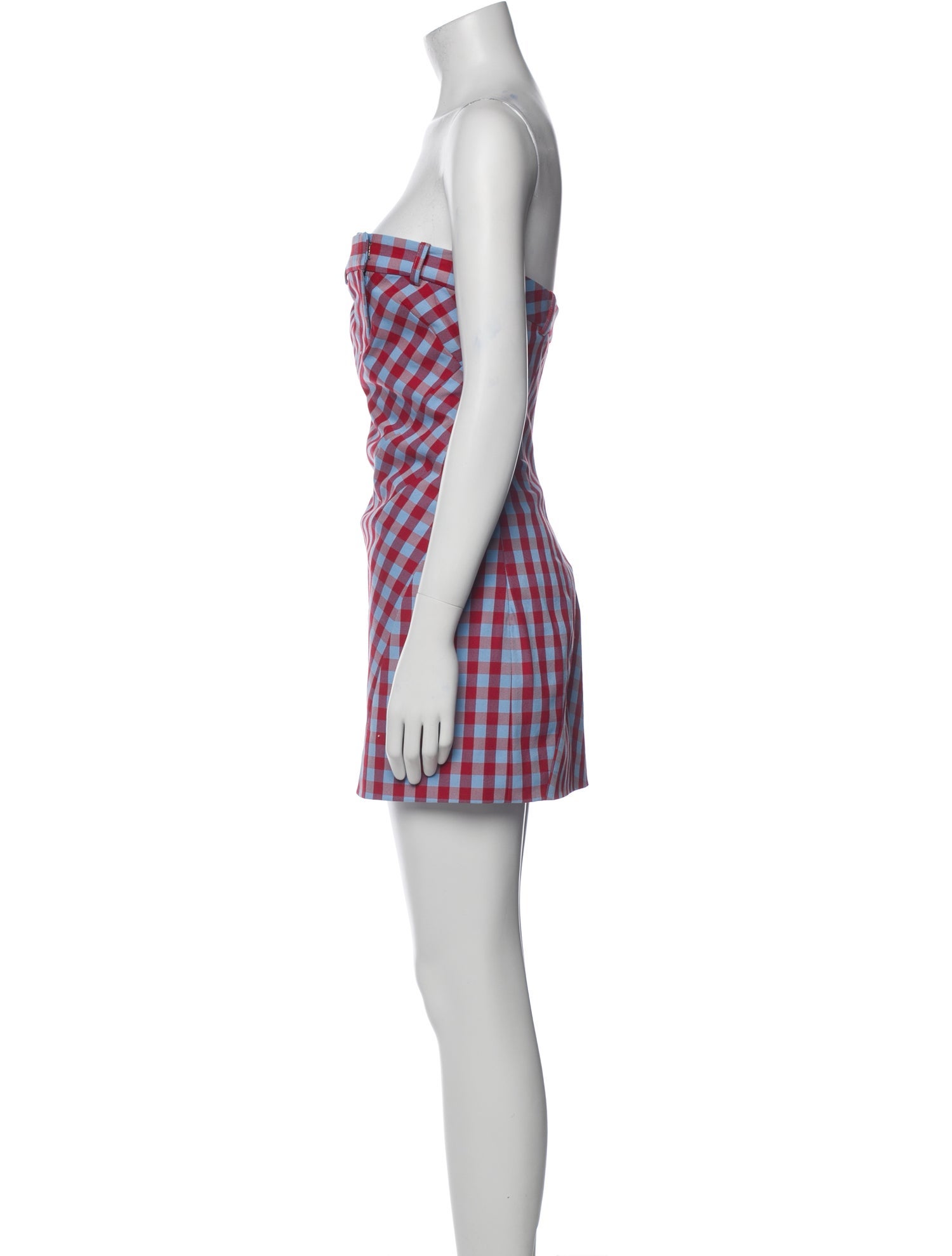 Monse Plaid Print Mini Dress