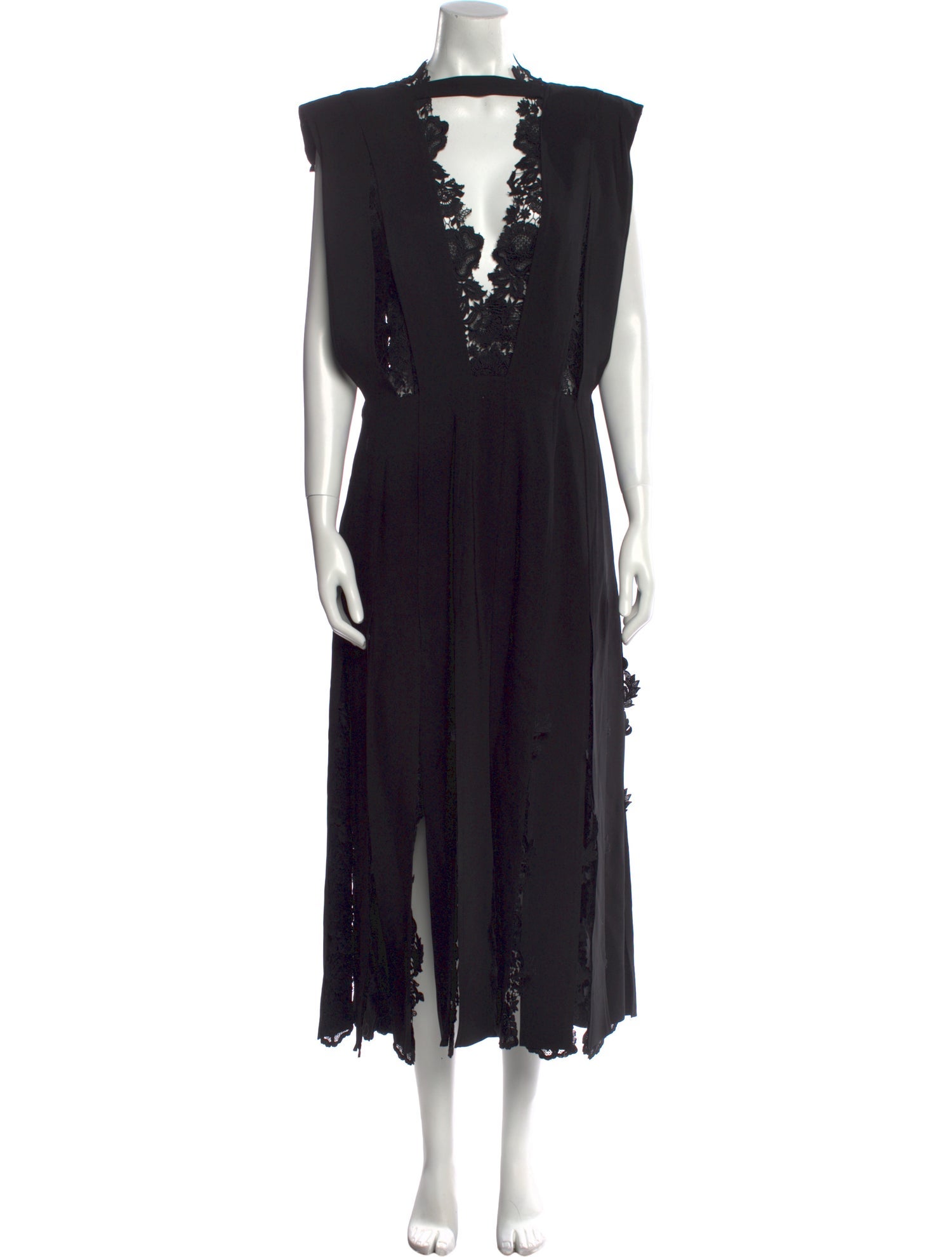 Monse V-Neck Long Dress