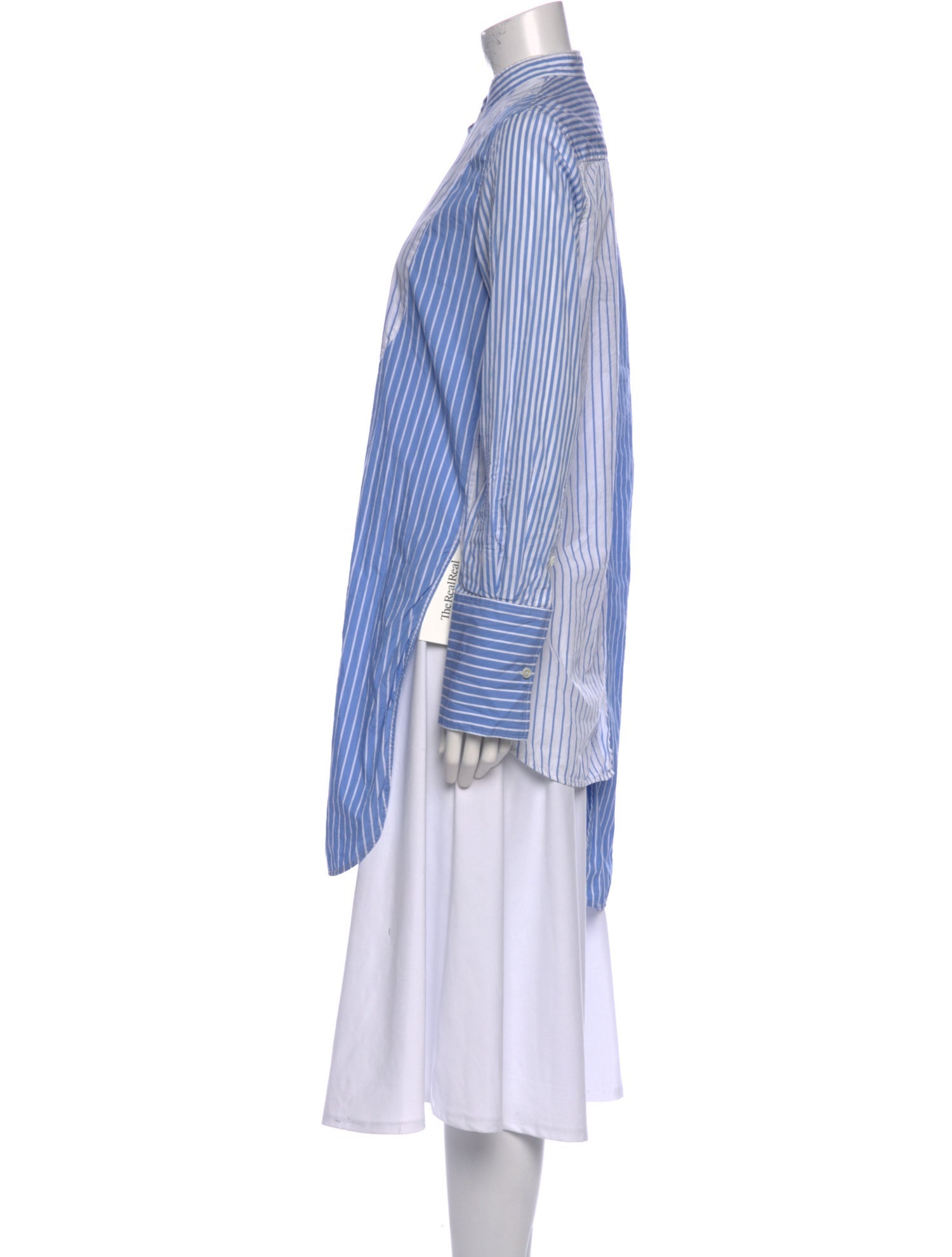 Monse Striped Mock Neck Tunic