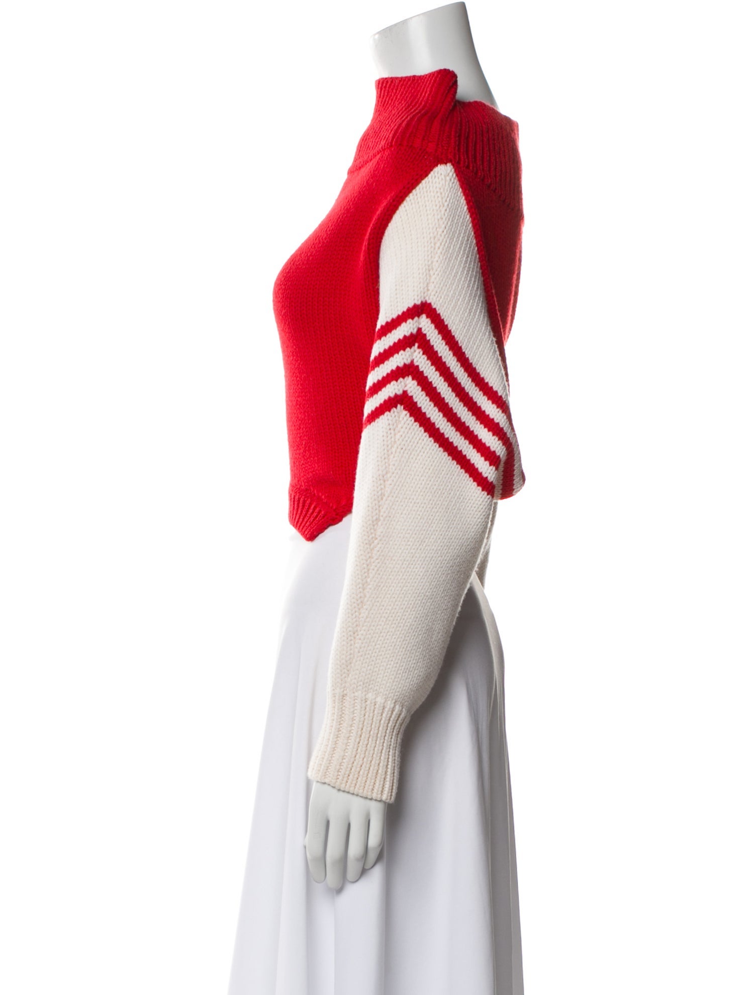 Monse Merino Wool Colorblock Pattern Sweater