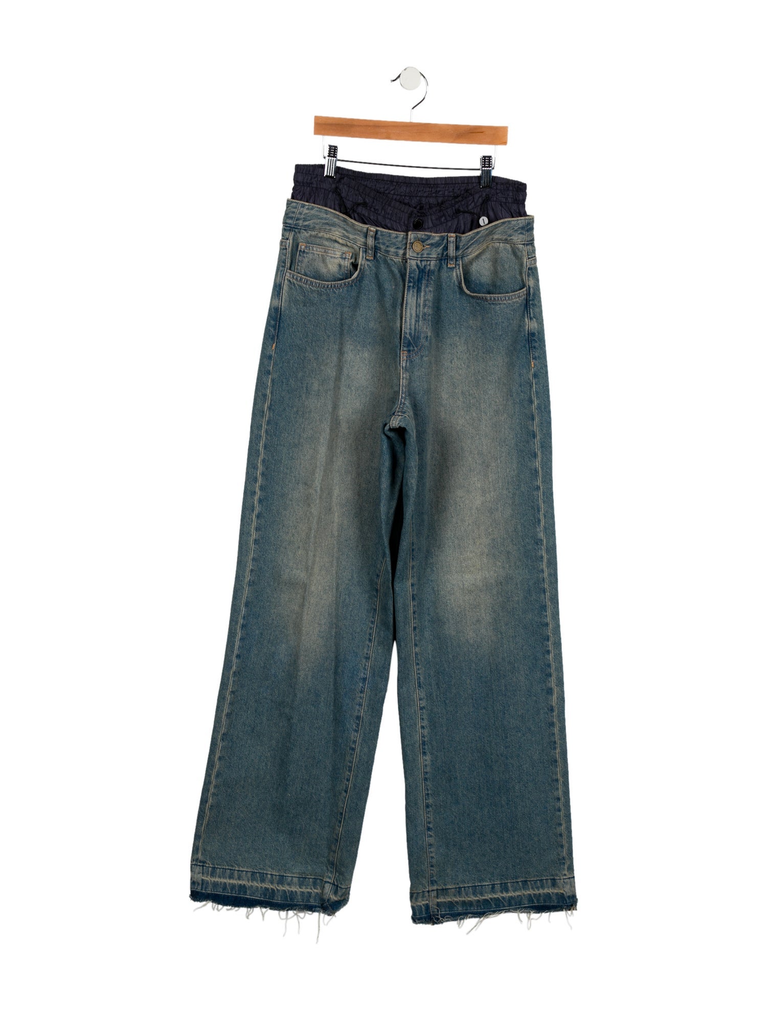 Monse High-Rise Straight Leg Jeans