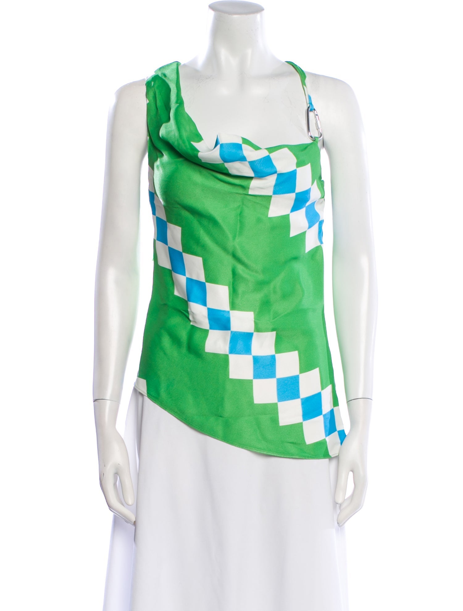 Monse Printed Cowl Neck Top