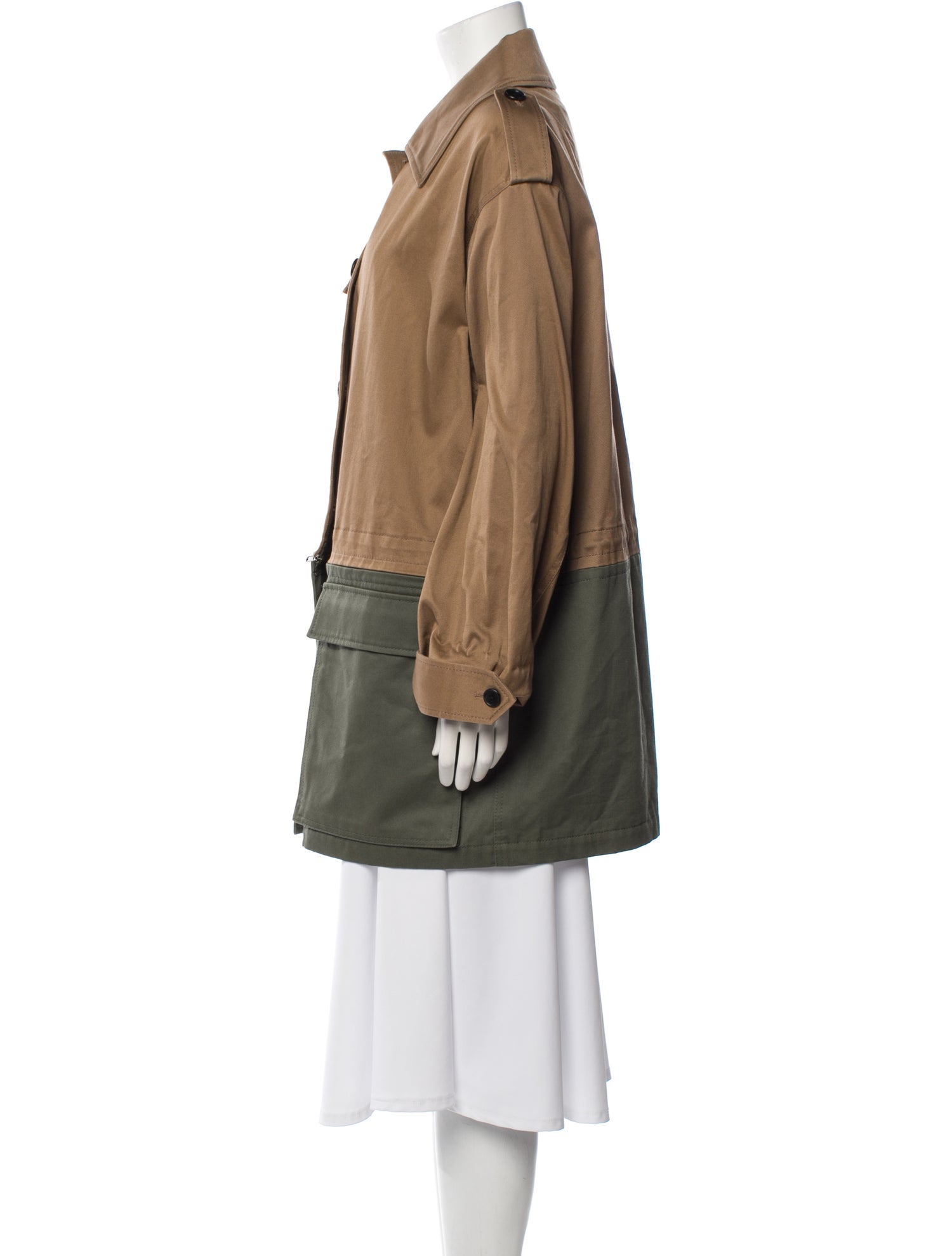 Monse Colorblock Pattern Coat