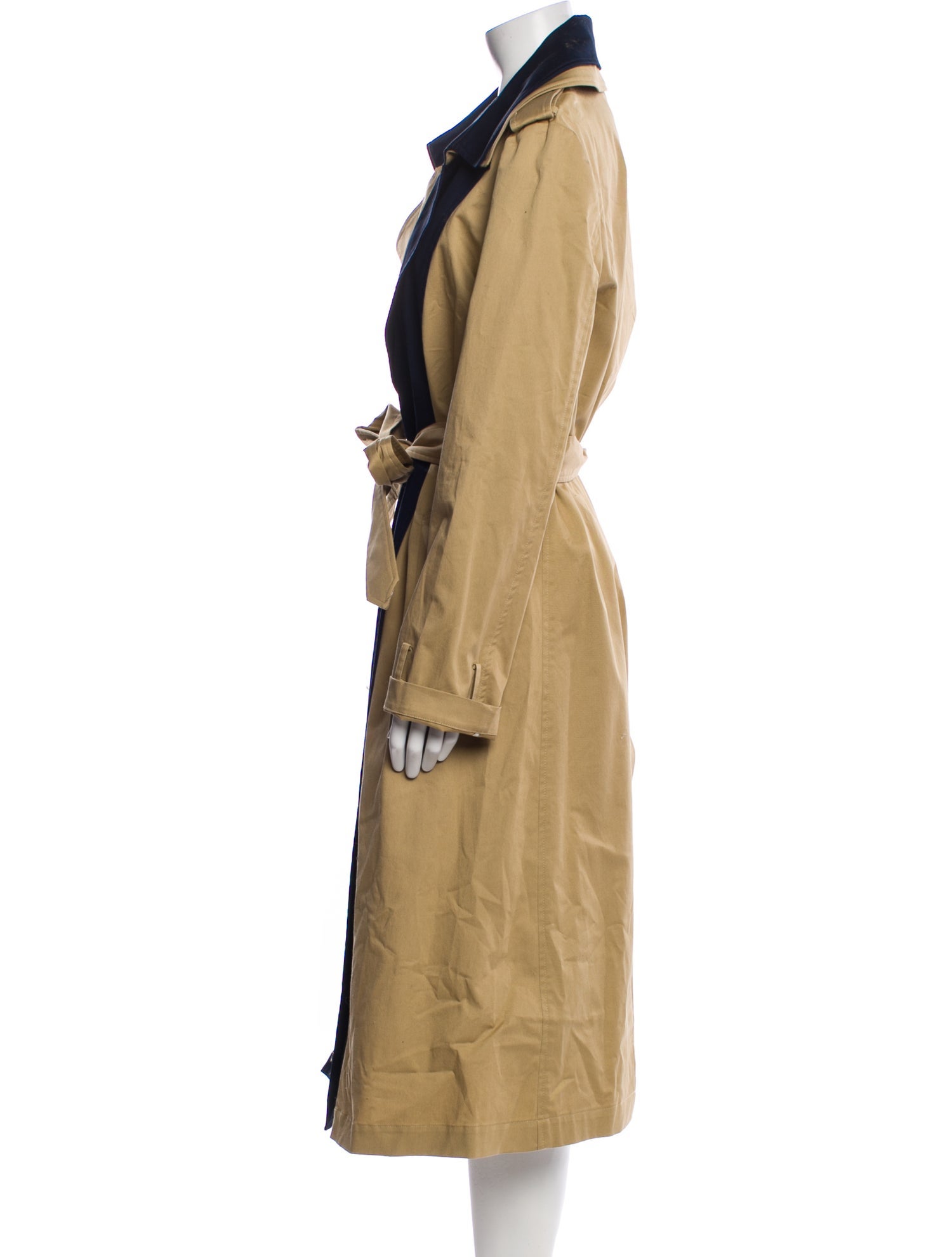 Monse Colorblock Pattern Trench Coat