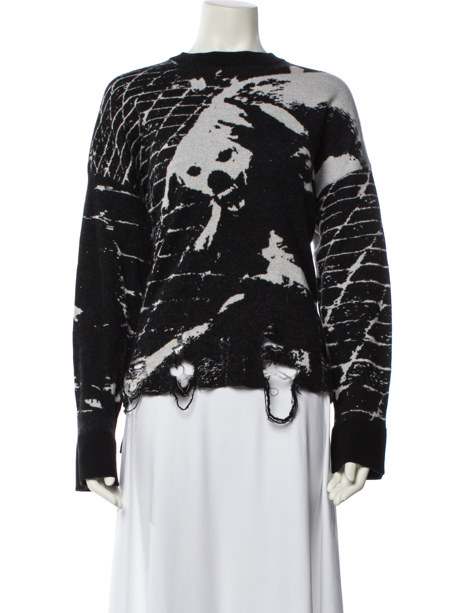 Monse Merino Wool Printed Sweater
