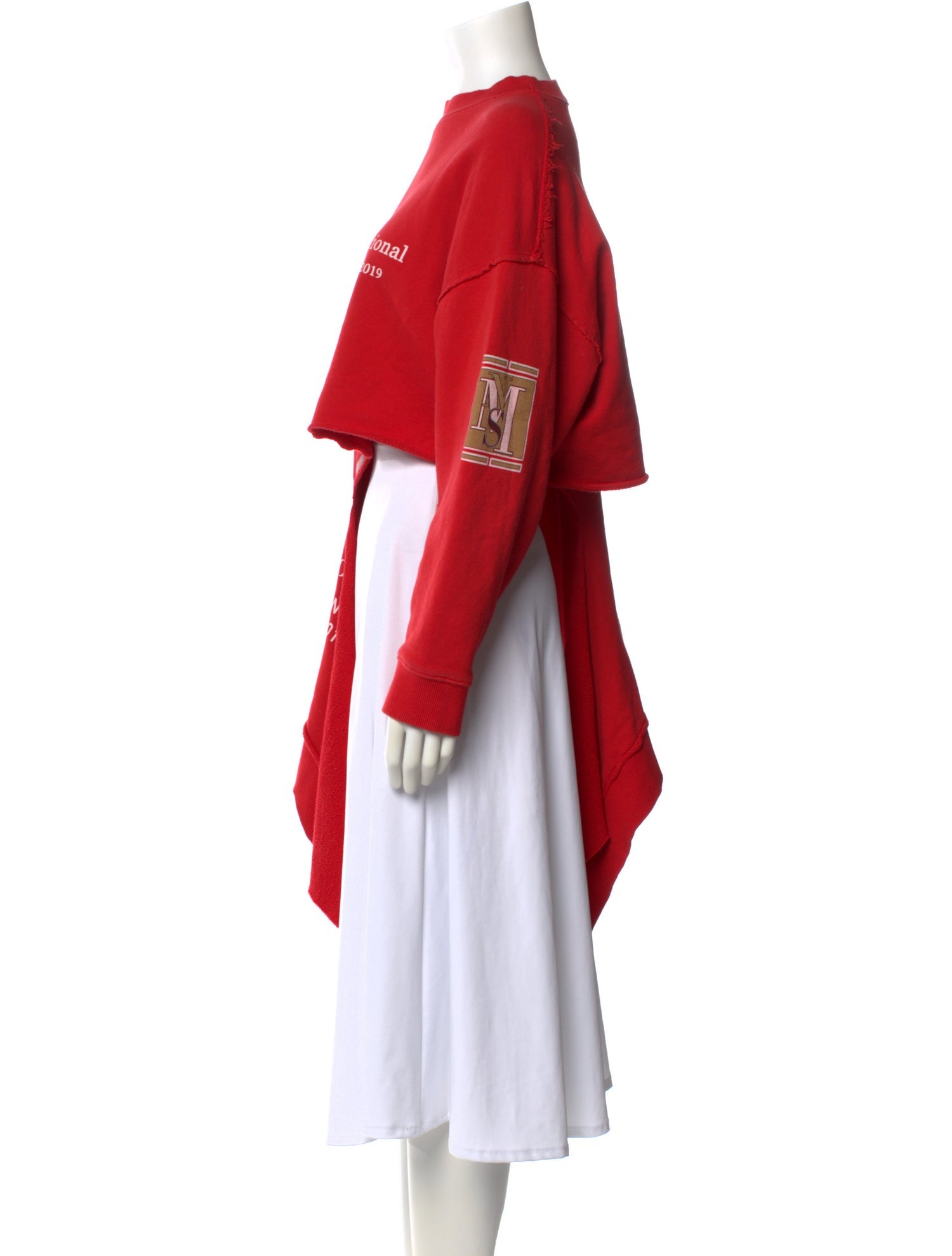 Monse Graphic Print Crew Neck Sweatshirt