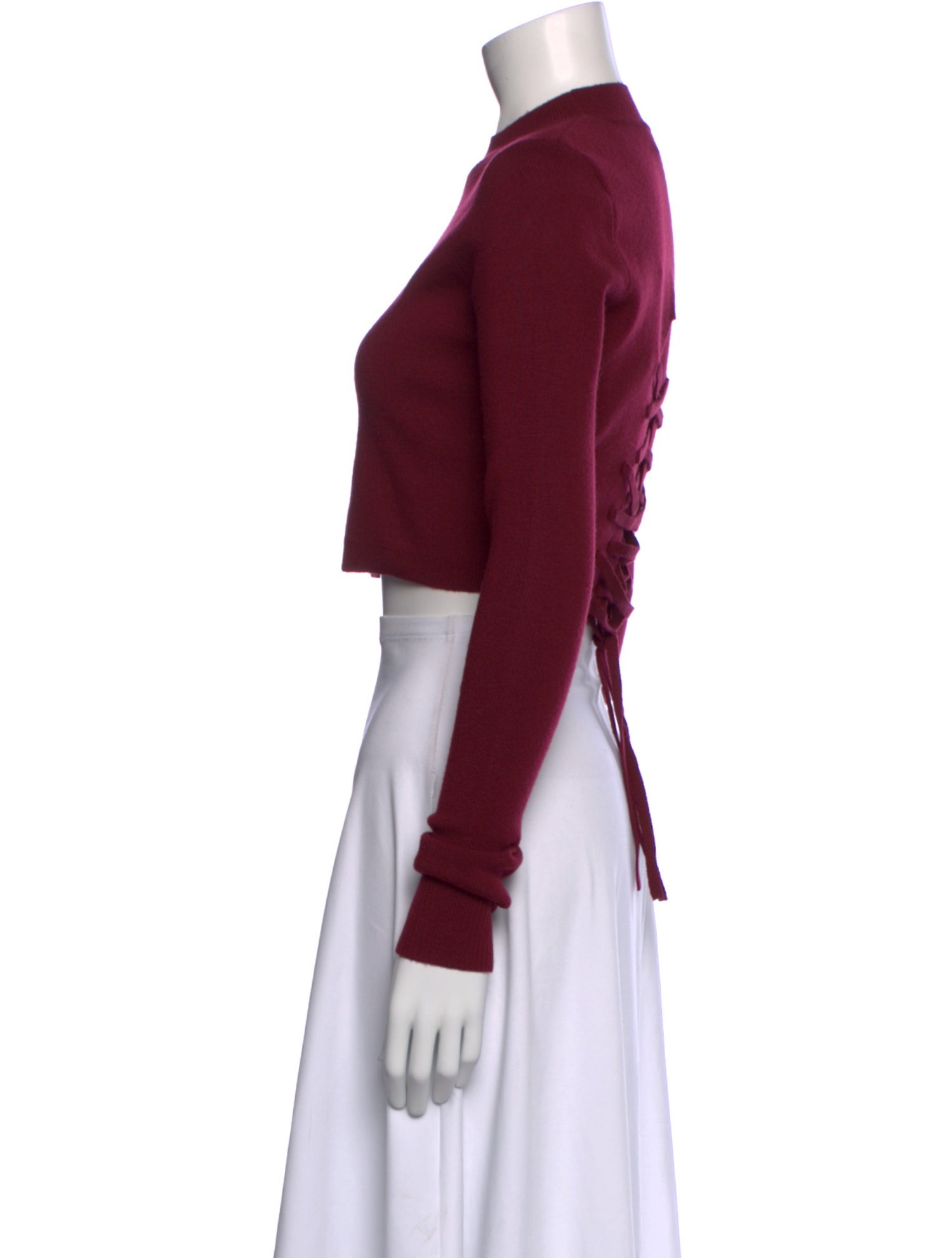 Monse Merino Wool Mock Neck Crop Top w/ Tags