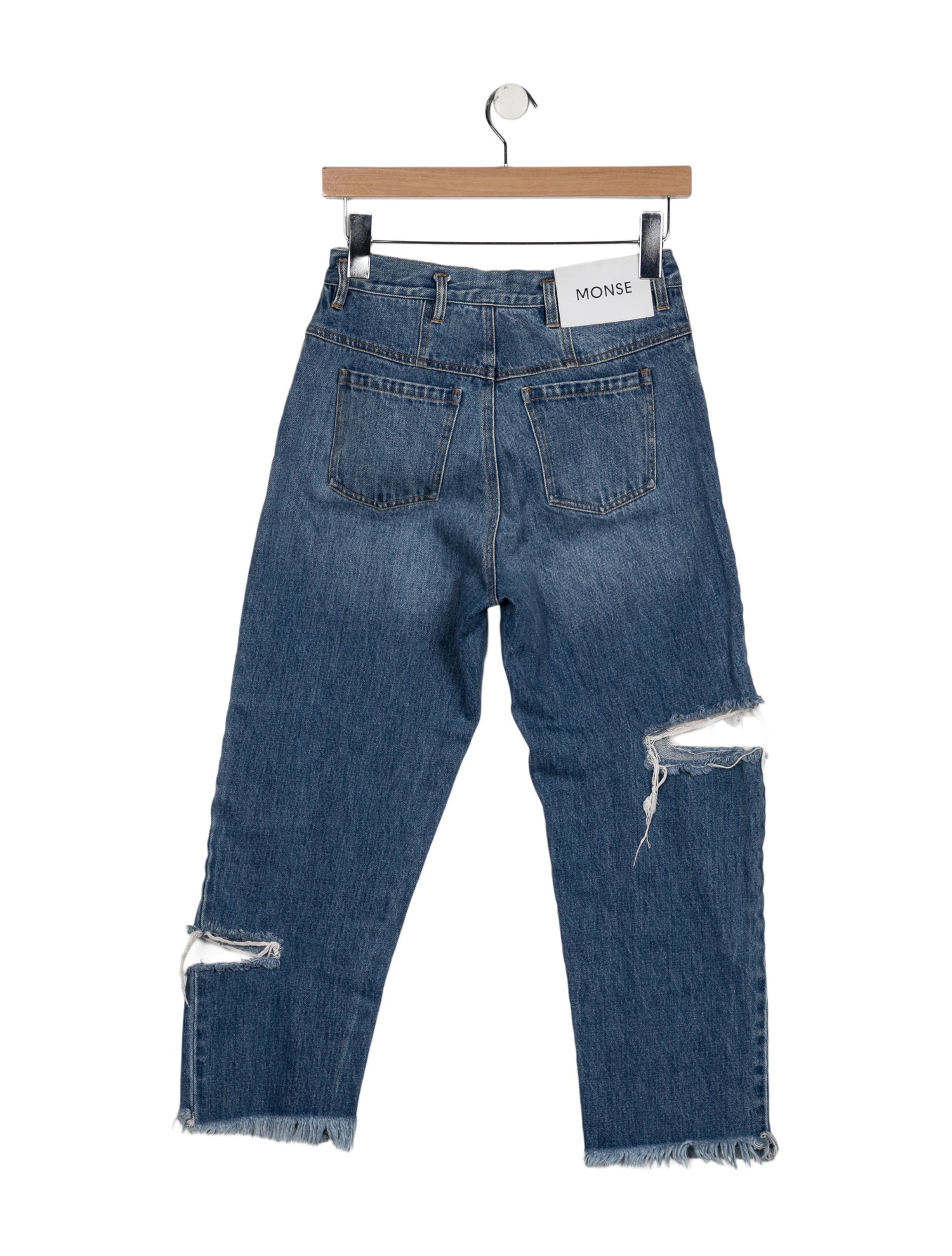 Monse Mid-Rise Straight Leg Jeans