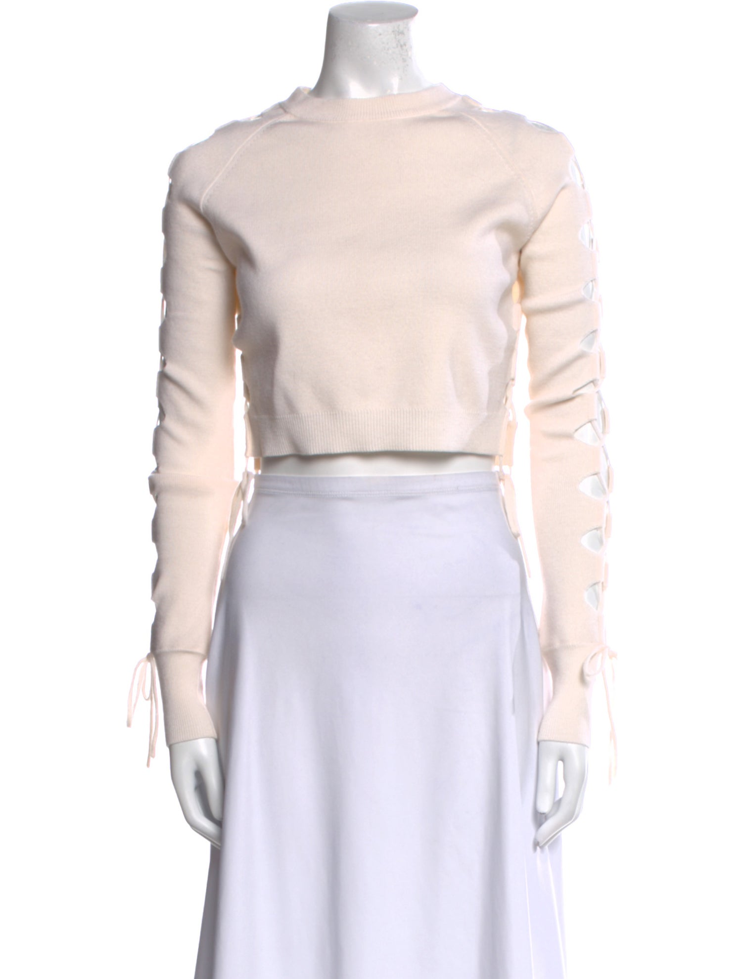 Monse Merino Wool Crew Neck Crop Top