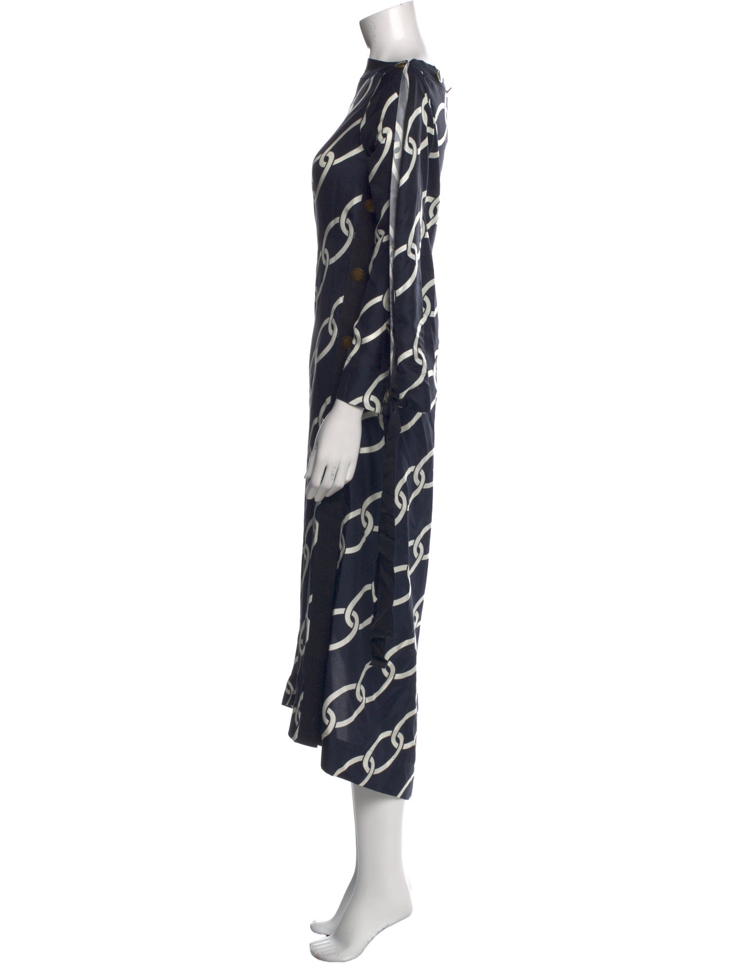 Monse Silk Midi Length Dress