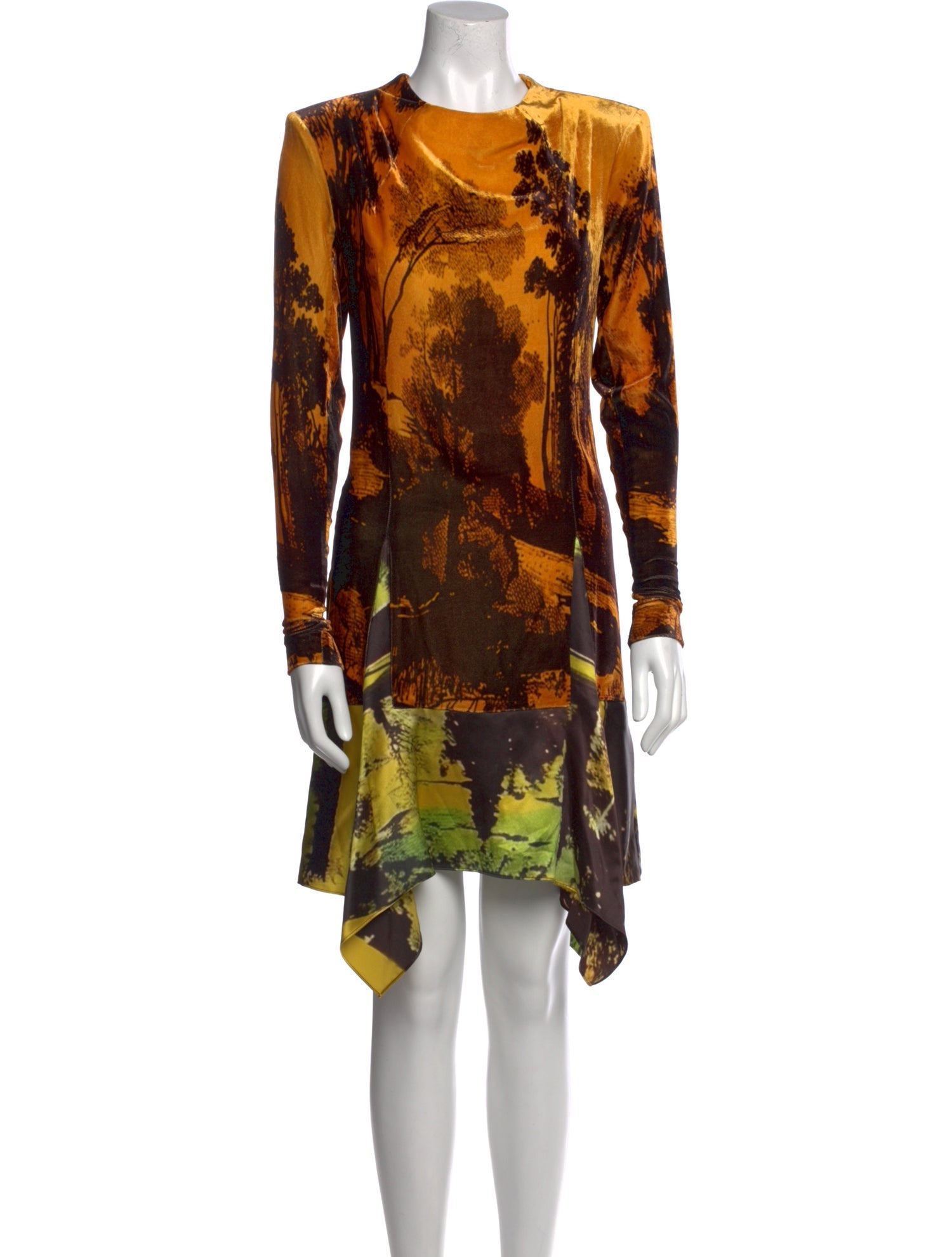 Monse Printed Knee-Length Dress w/ Tags