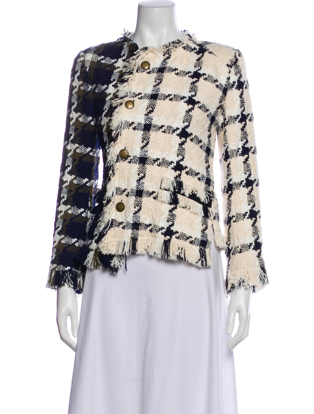 Monse Tweed Pattern Evening Jacket - image 1