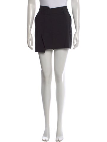 Pre-owned Monse Wool Mini Skirt In Black