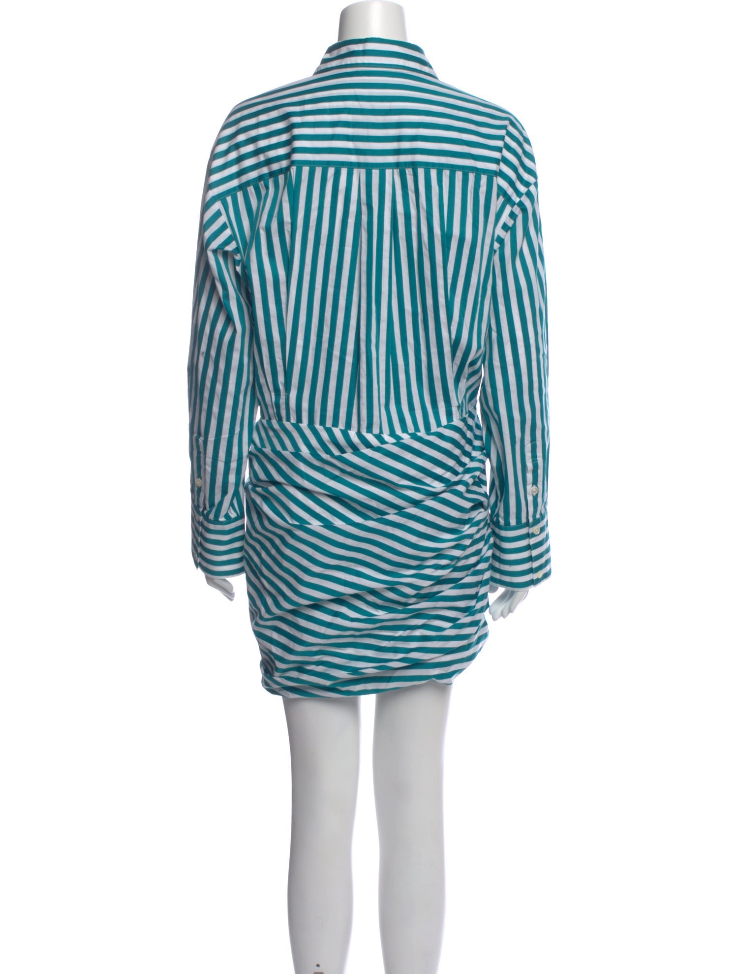 monse green dress Striped Mini - Dresses, Clothing - MONSE33539 9.1
