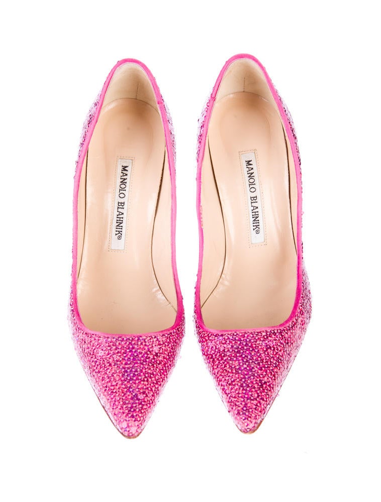 Manolo Blahnik Sequin Pumps