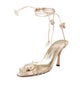 Manolo Blahnik Metallic Sandals