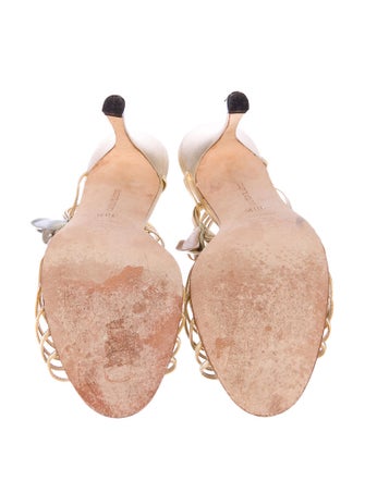 Manolo Blahnik Metallic Sandals