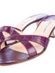 Manolo Blahnik Alligator Sandals