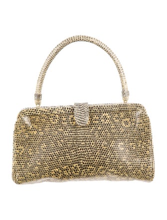Manolo Blahnik Lizard Frame Bag
