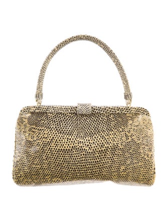 Manolo Blahnik Lizard Frame Bag