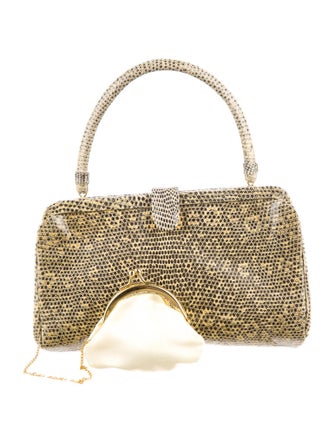 Manolo Blahnik Lizard Frame Bag