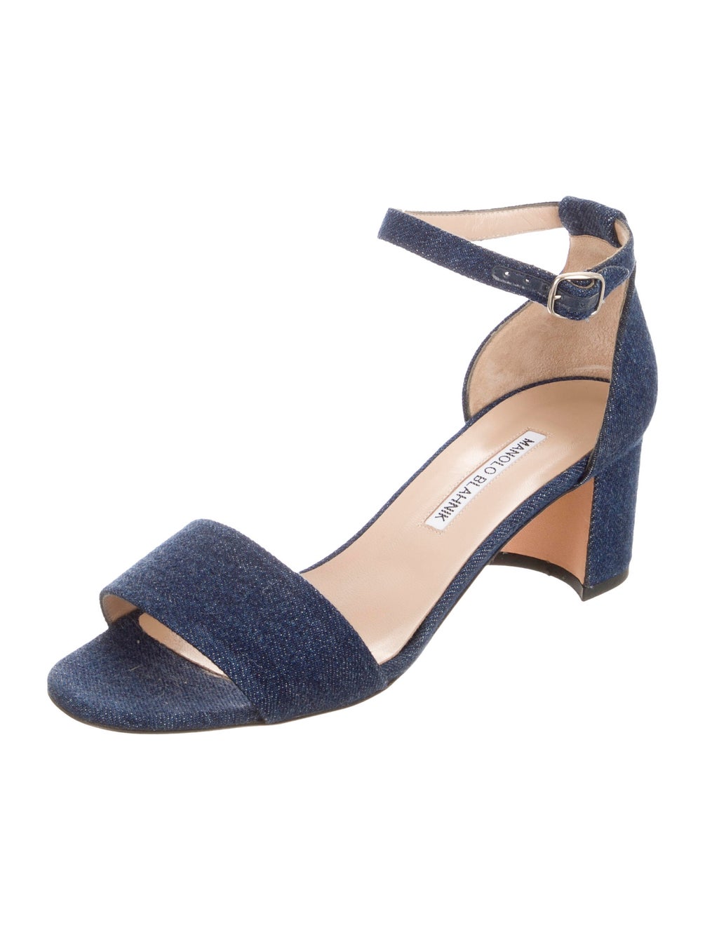 black denim sandals
