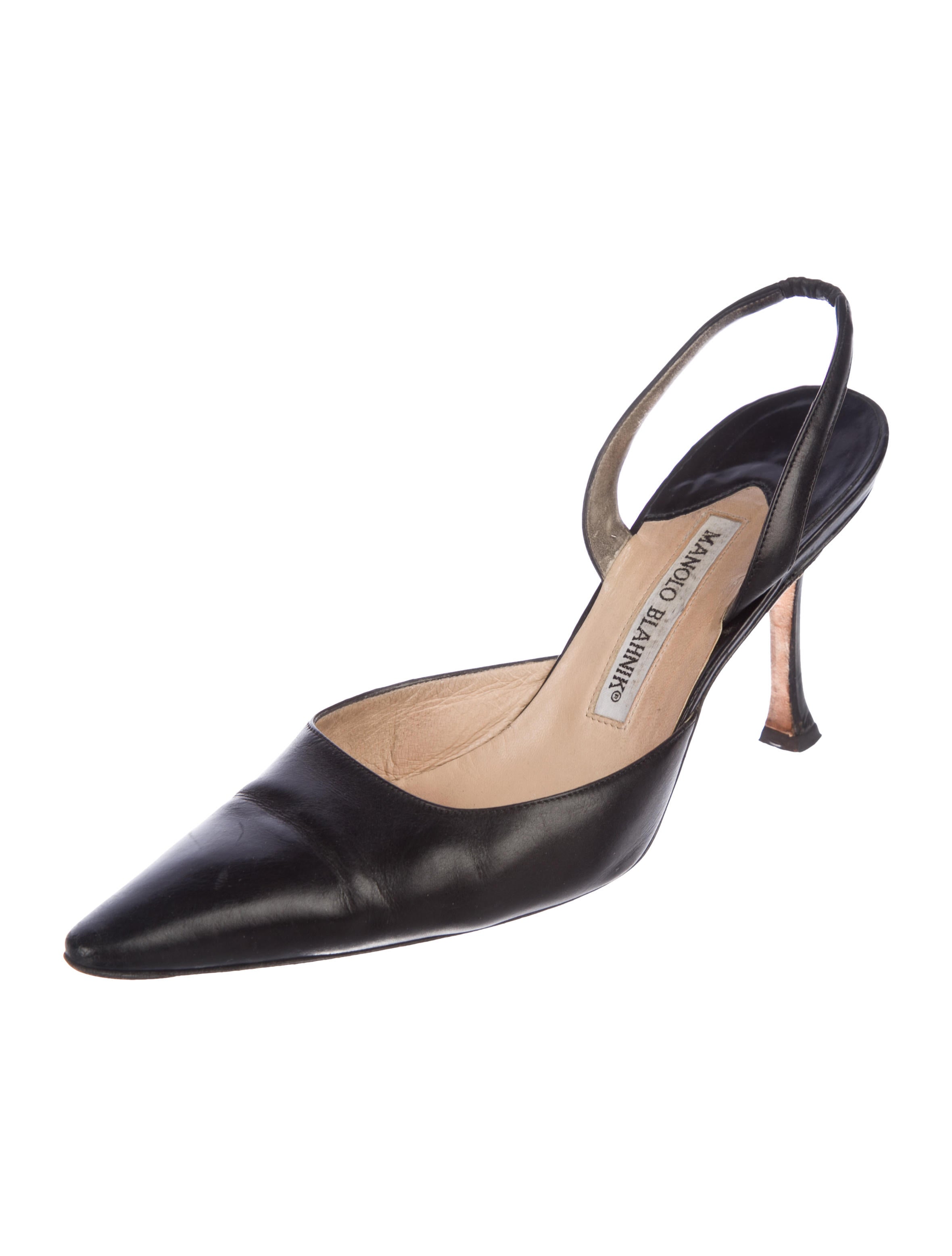 manolo blahnik slingback shoes