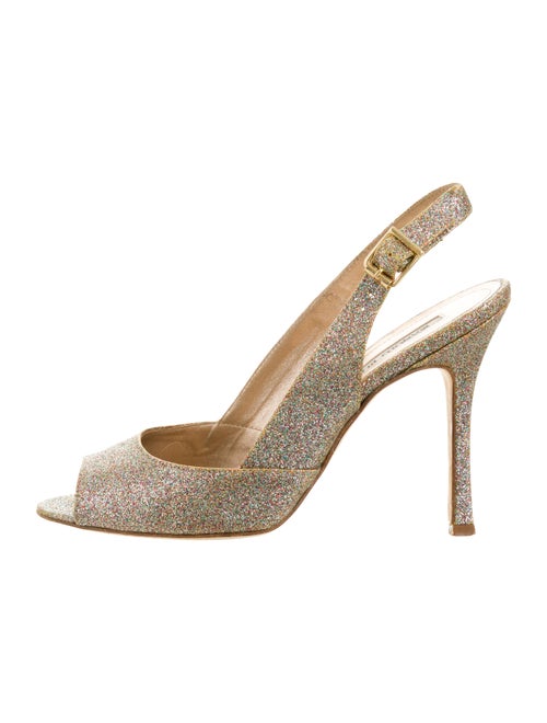Manolo Blahnik Brillis 105 Glitter Pumps Multicolo