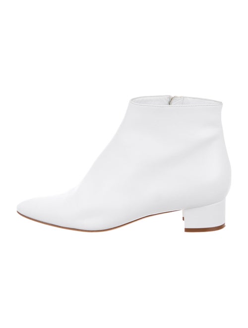 Manolo Blahnik Leather Boots White