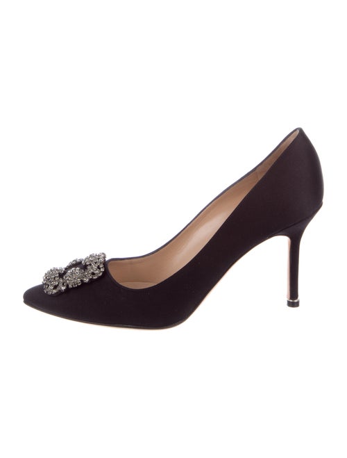 Manolo Blahnik Hangisi 90 Crystal Embellishments P