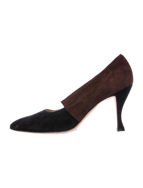 Manolo Blahnik Suede Pumps Black