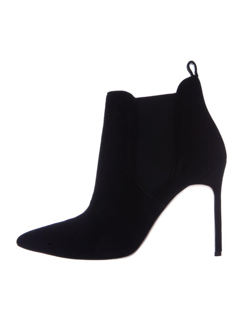 Manolo Blahnik Suede Boots Black