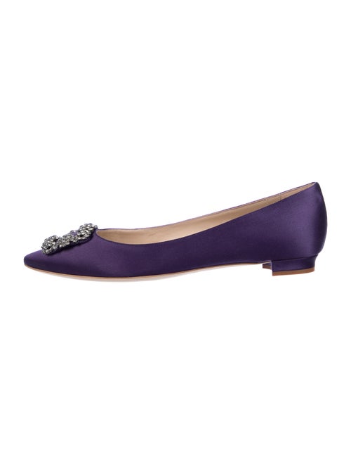 Manolo Blahnik Hangisi Crystal Embellishments Ball