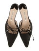 Manolo Blahnik Bow Accents Mules
