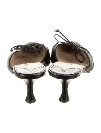 Manolo Blahnik Bow Accents Mules