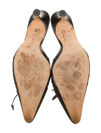 Manolo Blahnik Bow Accents Mules