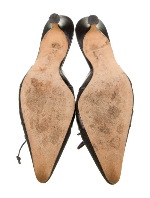 Manolo Blahnik Bow Accents Mules