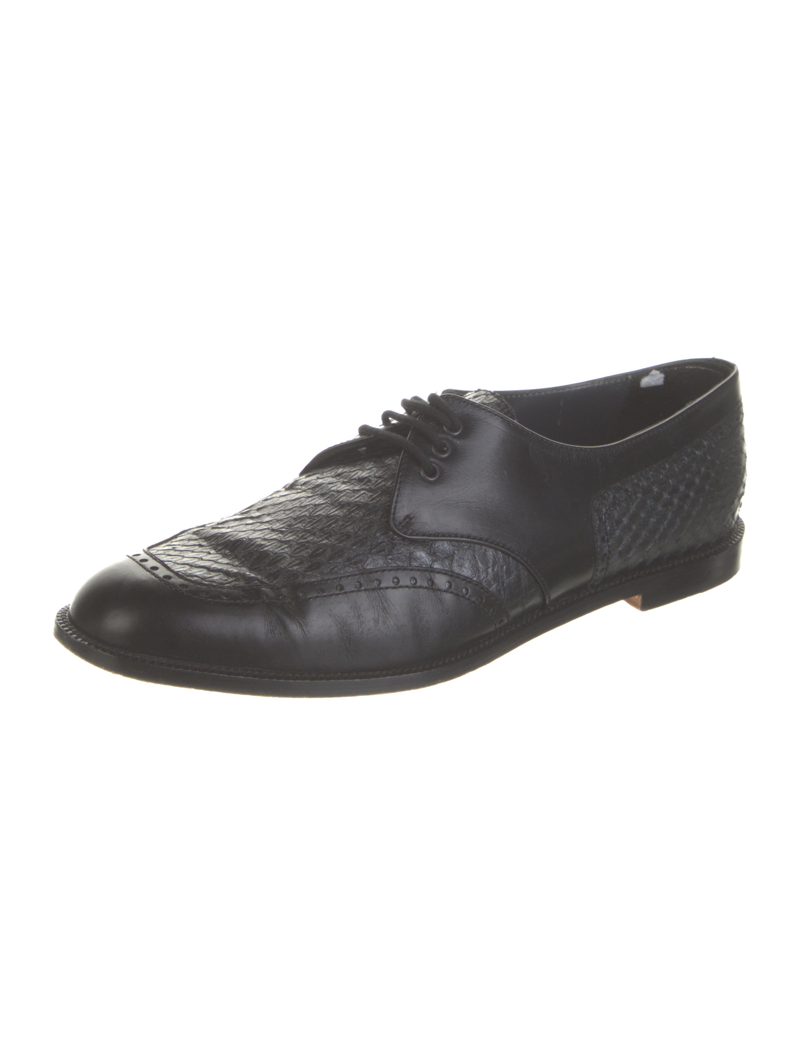 Manolo Blahnik Leather Oxfords
