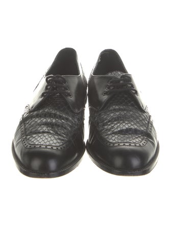 Manolo Blahnik Leather Oxfords